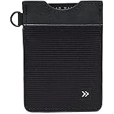 Thread Wallets Ultra Slim Minimalist Card Holder Wallet (Black)