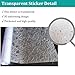 3D Frosted Decorative Window Film No Glue, Window Decal Glass Film/Privacy Protection/Heat Control/Anti UV, Stained Glass Static Cling for Kitchen/Bedroom/Livingroom, 35.5x78.7 inch Polygon
