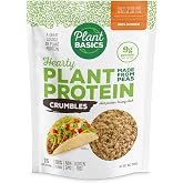 Plant Basics - Hearty Plant Protein - Unflavored Crumbles, 8 oz, Made from Peas, Non-GMO, Gluten Free, Low Fat, Low Sodium, V