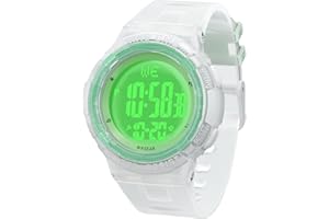 VIVIKEN Kids Watches Digital Sport Watches for Girls Boys Outdoor Waterproof Watches with Alarm Stopwatch Child Wrist Watch Ages 7-15-Black Purple