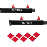 BILITOOLS Motorcycle Shock Spring Compressor Set, Pair for Rear Coil &amp; ATV | Heavy-Duty Pair with 17mm Wrench &amp; 7 Spring Protectors for Safe, Balanced Coil Spring Removal and Installation on Motorcycles