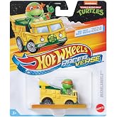 Hot Wheels RacerVerse Michelangelo in Party Wagon 1:64 Diecast Vehicle
