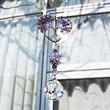 H&D HYALINE & DORA Sun Catcher Purple Crystal Tree of Life Rainbow Maker view 8