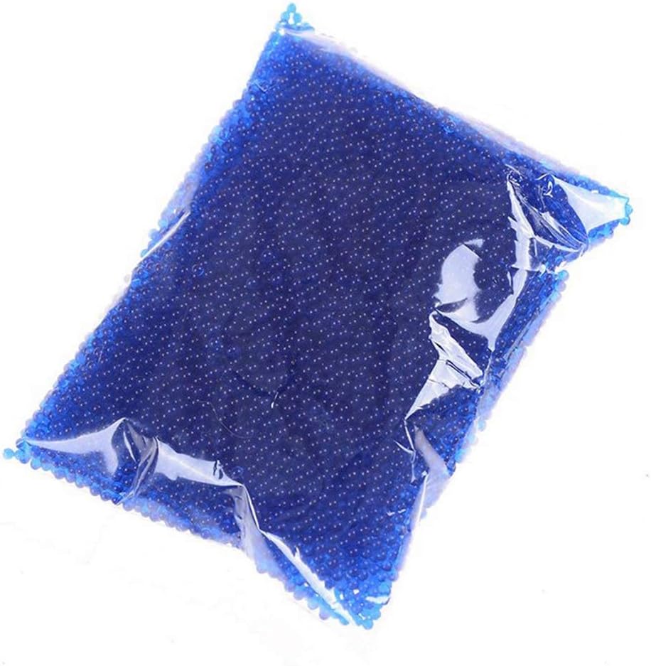 ZHIYE 50g/10000 Beads Gel Soil Water Crystal Beads Jelly Water Gems Vase Filler for Home Decorations (Blue)