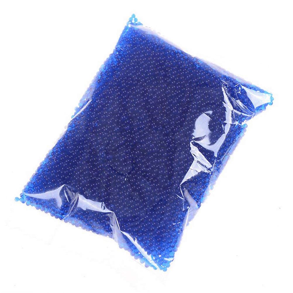 ZHIYE 50g/10000 Beads Gel Soil Water Crystal Beads Jelly Water Gems Vase Filler for Home Decorations (Blue)