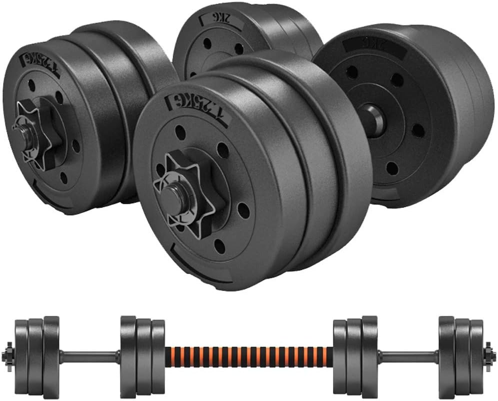Alvis Adjustable Dumbbell Dumbbells Gym Equipment Adjustable Barbell Dumbbell Dual-use Arm Exercise Training Device Household Dumbbell Barbell Set Dumbbell Set (Color : 10kg(5kg2))