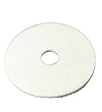 3M White Super Polish Pad 4100, 17" Floor