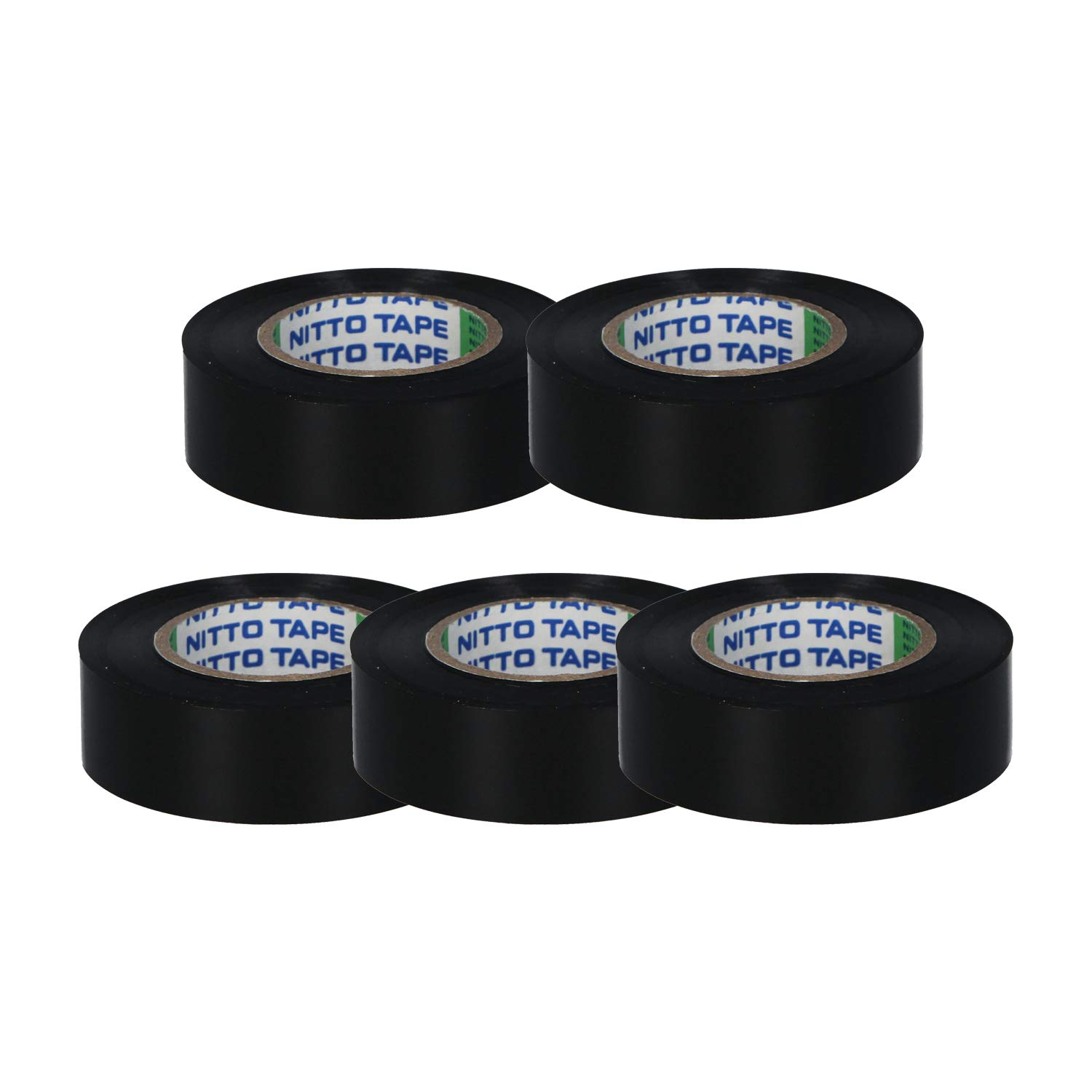 ニトムズ ビニルテープ No.21 黒 5巻パック 19mm×10m J2537商品画像