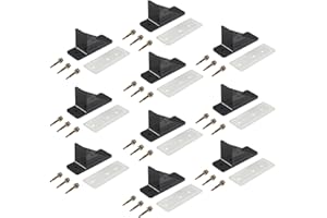 Gralara Roof Snow Guards for Metal Roof, 10 Pack Gutter Snow Stops, Snow Retention System, Prevent Snow Sliding, Roof Safety 