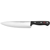 W&uuml;sthof 8" Gourmet Chef's Knife | Ergonomic synthetic handle ensures a comfortable, secure grip for effortless chopping and slicing in busy kitchens.