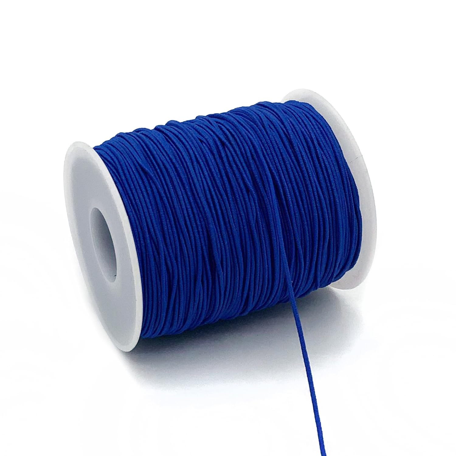 Photo 1 of 1mm Elastic Cord for Bracelets Necklaces, Cakasi 110 Yards Sturdy Stretchy Elastic Cord for Jewelry Making, Necklaces, Beading - Navy Blue