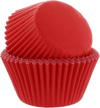 Culpitt Select Red Baking Cases 50mm Greaseproof Cups Pack 50
