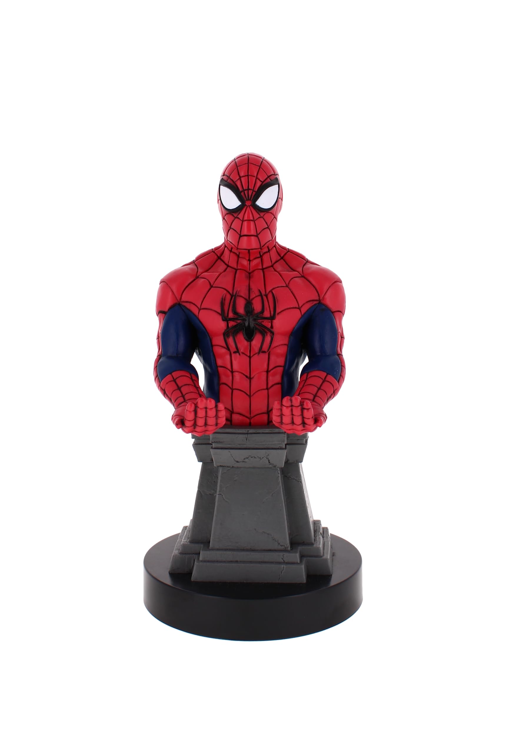 Cableguys - Marvel Spider Man Plinth Gaming Accessories Holder & Phone Holder for Most Controller (Xbox, Play Station, Nintendo Switch) & Phone