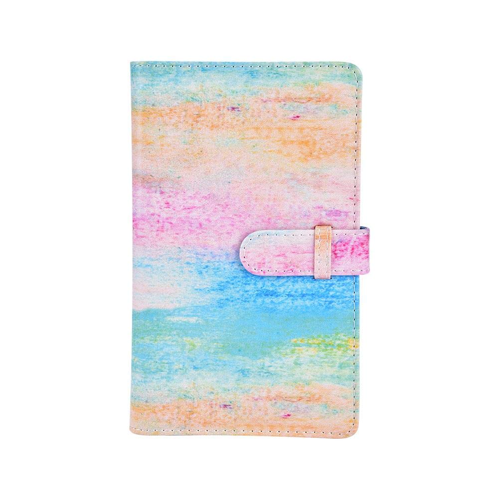 96 Pockets Mini Photo Album, Portable 3 Inch Wallet Photo Album Photo Book, Suitable for Mini Series 3 in Films, Sofort, Lomo Mini, Ideal for Wedding/Graduation(Oil Painting)