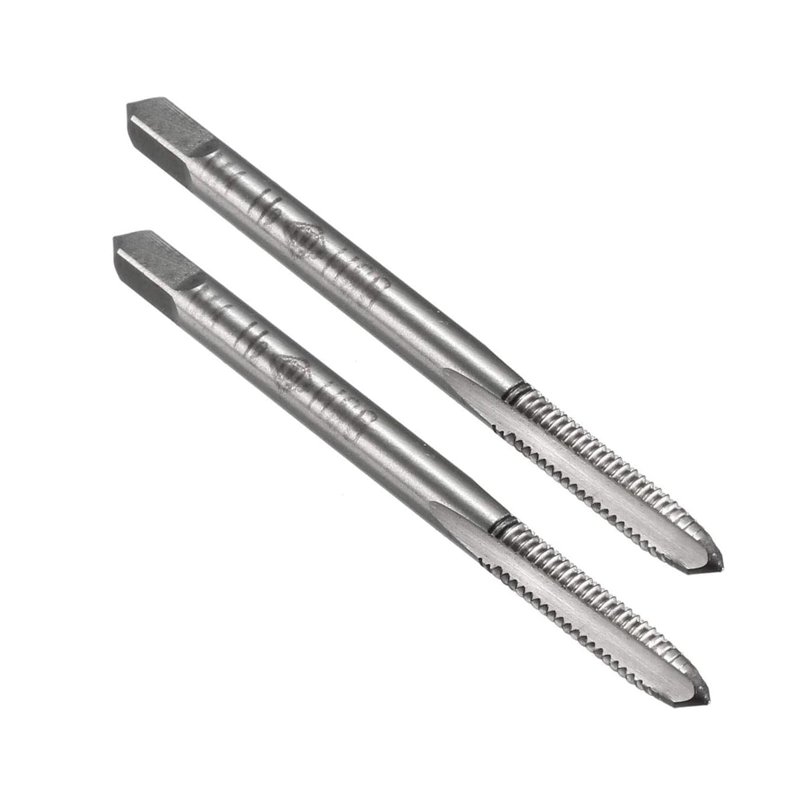 TOP-VIGOR M4 x 0.7mm Metric Machine Tap, 3 Straight Flutes Screw Thread Tapping H2 High Speed Steel Threading Machinist Repair DIY Tool 2Pcs
