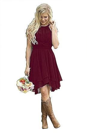 burgundy summer dress