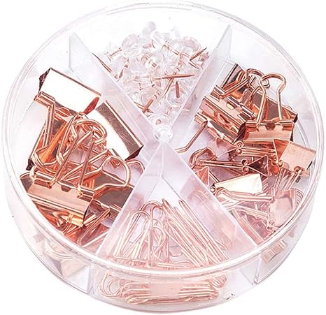 Juego de 92 pinzas de metal multiusos, para notas, notas, notas, notas