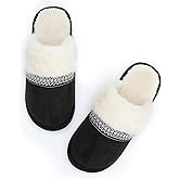 MAXTOP Women's Fuzzy Memory Foam Slippers Warm Gifts Trendy House Slippers Anti-Skid Rubber House Shoes for Women Mom Girlfriend Indoor Outdoor