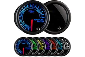 GlowShift Tinted 7 Color Needle Air / Fuel Ratio Gauge by GlowShift