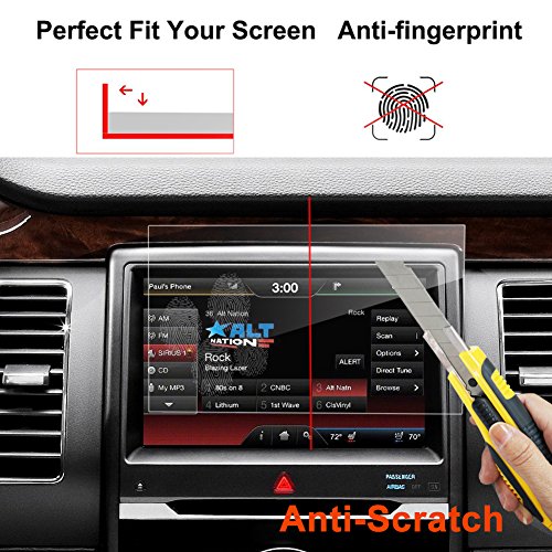 Ford Escape Expedition Flex Fusion Focus RS ST Mustang GT350 8 Inch Car Navigation Screen Protector,LFOTPP [9H] Tempered Glass Center Touch Screen Protector Anti Scratch High Clarity