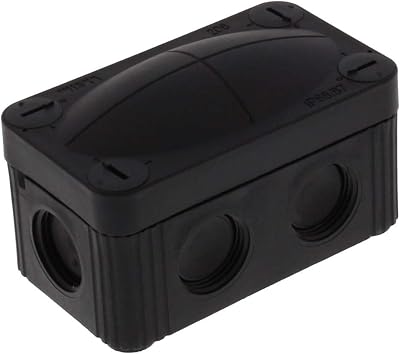 WISKA Combi 206 Black IP66 Weatherproof Outdoor Junction Box Empty