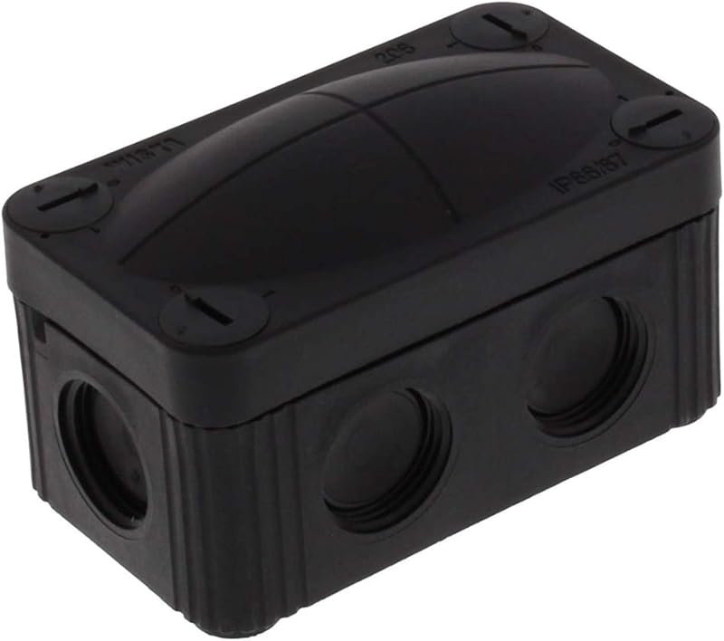 WISKA Combi 206 Black IP66 Weatherproof Outdoor Junction Box Empty