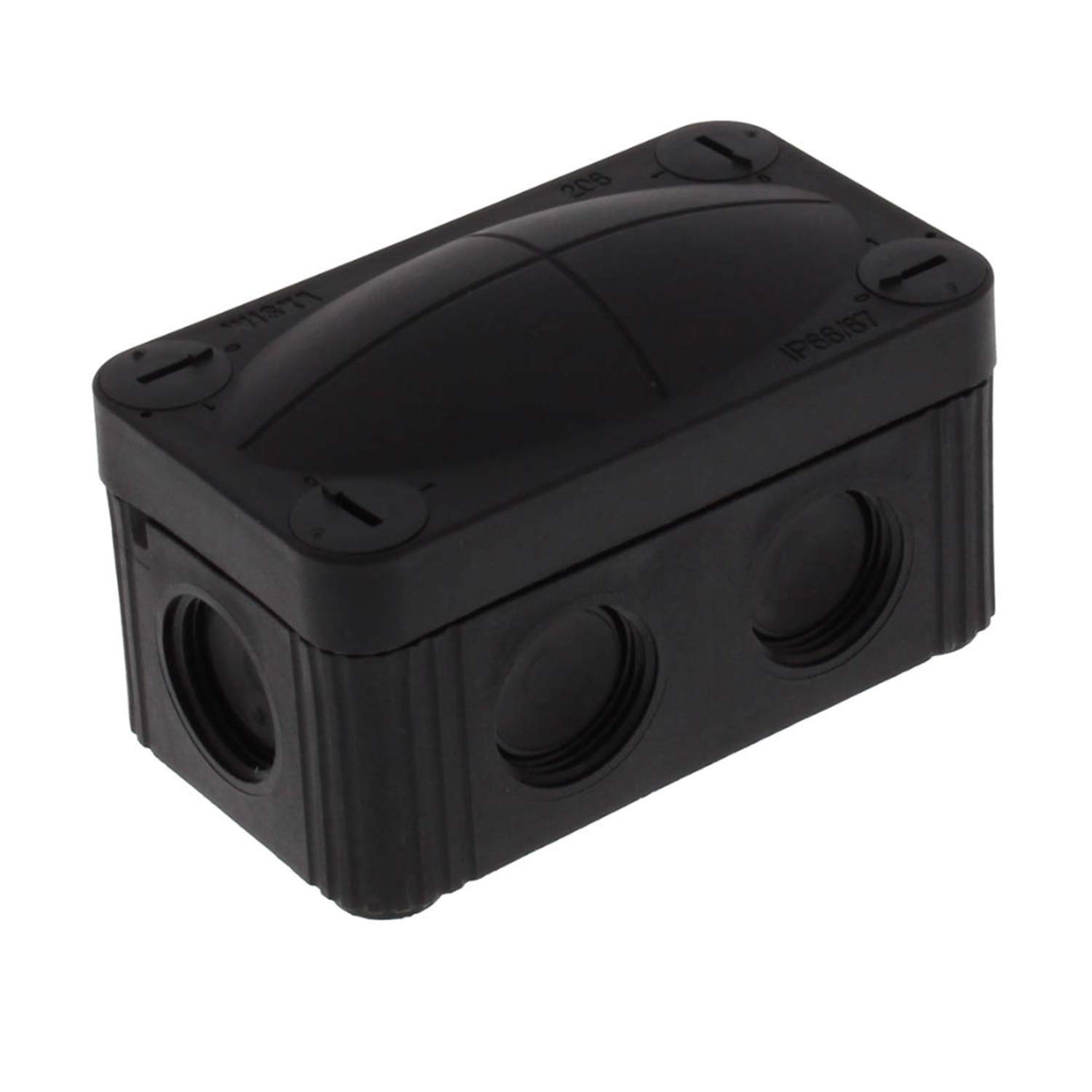 WISKA Box Combi 206 Black Empty IP66 Weatherproof Outdoor External Junction Box