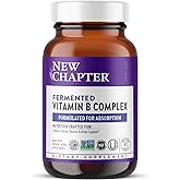 New Chapter Vitamin B Complex, Fermented Vitamin B Complex, USDA Organic, ONE Daily for Cellular Energy + Brain + Beauty, 100% Vegan, Gluten-Free - 90 Count