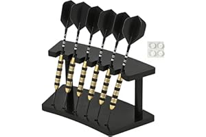 Dart Board Stand | 6-Slot Portable Anti-Slip Storage,Modern Dart Holder Tabletop Organizer - for Home Living Room Apartment O