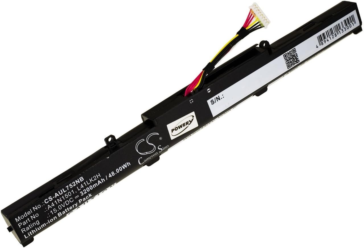 Powery Battery for laptop Asus N552VX-FY104T, 15V, Li-Ion