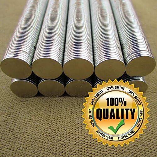 NEW 100 Pcs/1pack Multi-Use Refrigerator Magnets, Magnets for office, Science, Crafts - Tiny Round Disc, Sliver, size 10MM x 1MM. Refrigerator magnets is necessary for every family!!!