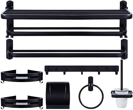 YSZHIJINJIA Bandeja De Baño, Juego De Baño, Toallero/Gabinete ...