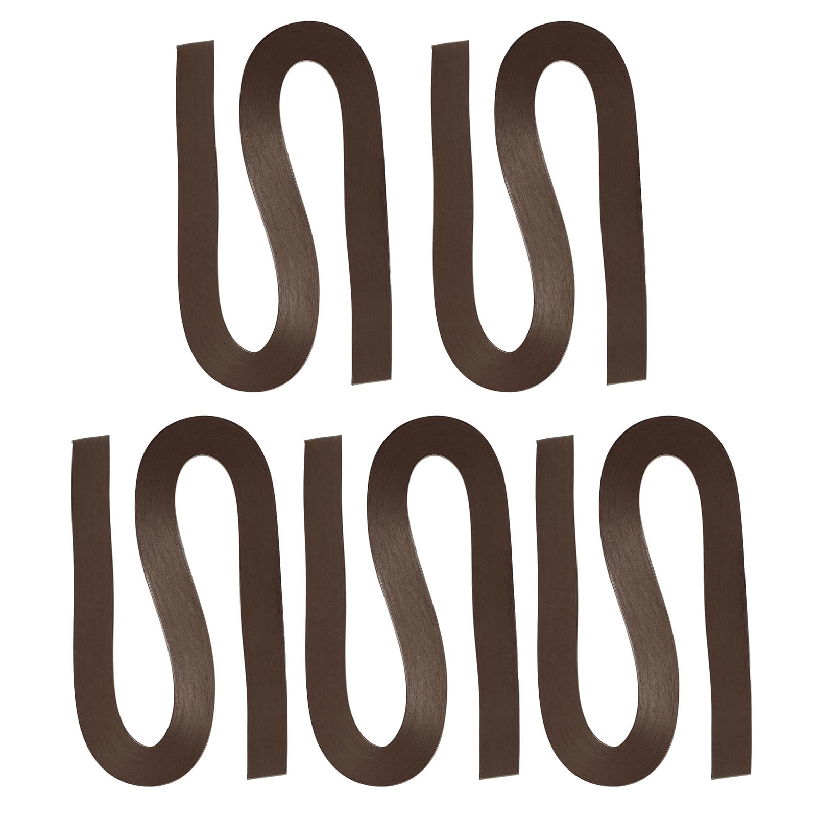 PATIKIL 600pcs Quilling Strips Paper 3mm(1/8") 54cm Origami Paper Quilling Strip for Art DIY Hand Craft Christmas, Dark Coffee