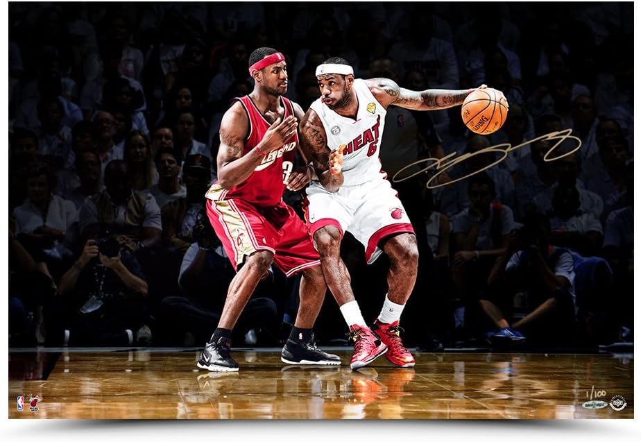 lebron james high school autograph