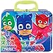  PJ Masks Figures Toys Super Set -- 5 Collectible Figures, Lunch Box Tin and Stickers (PJ Masks Party Supplies)