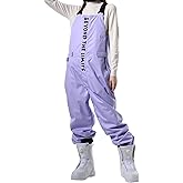 PHIBEE Women's Insulated Warm Snow Pants Waterproof Breathable Ski Bib Overalls