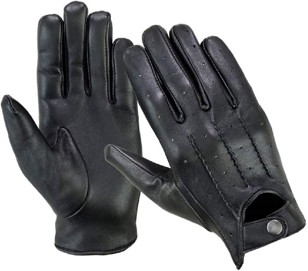 Gants de conduite classiques en cuir véritable souple pour hommes Gants de moto tendance vintage Gants de conduite classiques en cuir véritable souple pour hommes Gants de moto tendance vintage