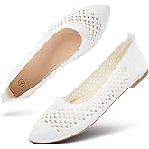 hash bubbie Women's Flats Shoes Women Comfortable Dress Shoes Black Pointed Toe Flats Ballet Mesh Knit Flat Dressy Slip on Business Casual Shoes for Women