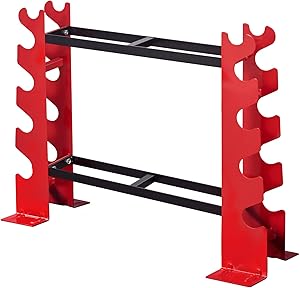 FISUP Dumbbell Rack Stand Only for Home Gym Weight Rack for Dumbbells, 22.04 x 9.05 x 28.3 inches, 330 LBS Weight Capacity