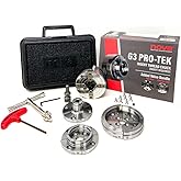 Nova Pro-Tek G3 Wood Lathe Chuck Kit With 3 Jaw Sets, Insert Required | Includes 2" Standard Jaws, 4" Bowl Jaws, and 1" Pin Jaws. Insert version (Separate Adapter Insert Purchase Required)