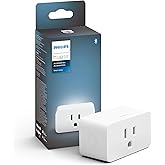 Philips Hue Smart Plug, White - 1 Pack - Turns Any Light Into a Smart Light - Control with Hue App - Compatible with Alexa, G