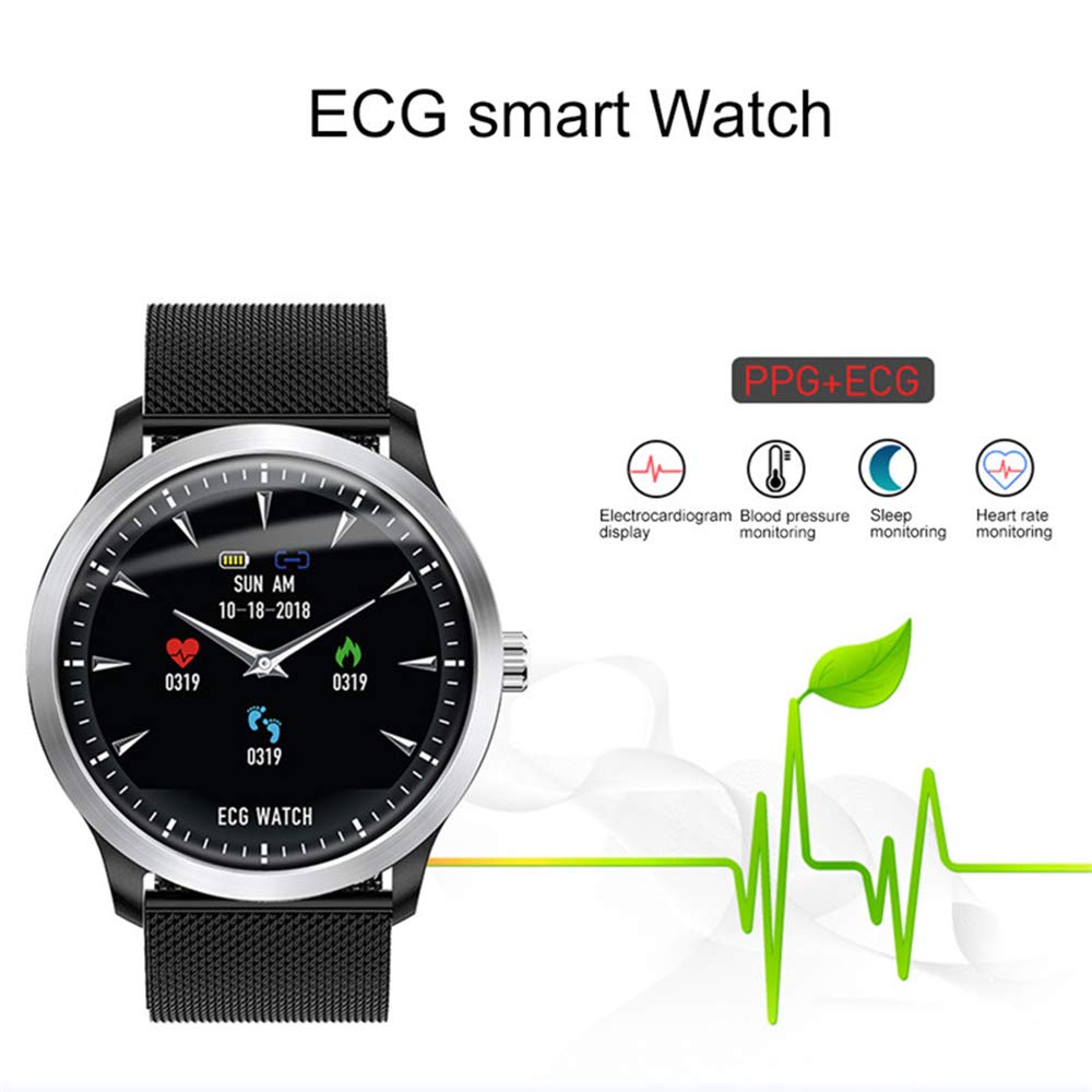 Amazon.com: Smartwatch N58 ECG PPG - Reloj inteligente con ...