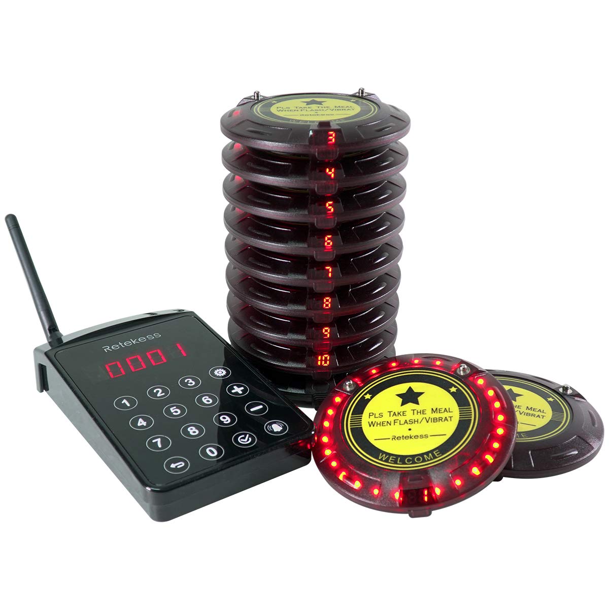 Retekess TD103 Calling System Antitheft Waterproof Restaurant Buzzer