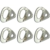NAXEN 26kN Bolt Hanger Stainless Steel Climbing Hanger Climbing Anchor for 10 mm / 3/8" Bolt Pack of 6
