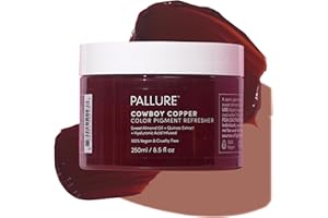 Pallure Color Pigment Refresher Mask, Semi Permanent Hair Color Depositing Conditioner, 8.5 Oz (Copper Brown)