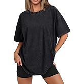 Trendy Queen Oversized Vintage T Shirts for Women Short Sleeve Y2k Grunge Graphic Summer Top 2026 Basic Cute Clothes