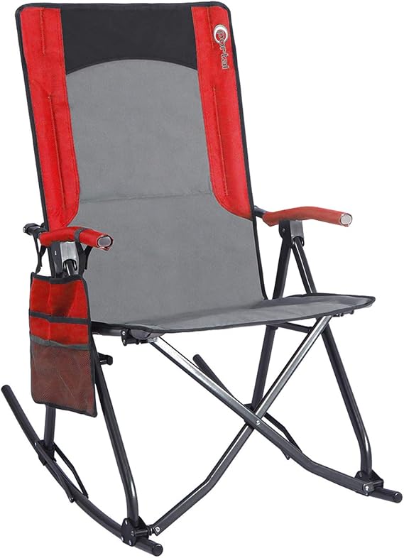 rocker folding chair with carrying case