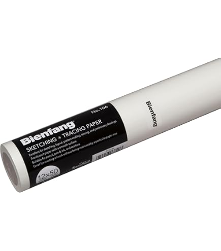 Overtrekpapier, naaipatroon papier patroon papier om te naaien met hoge transparantie 18 inch 44 cm breed voor naaien en tekenen (23 m / 75,5 ft