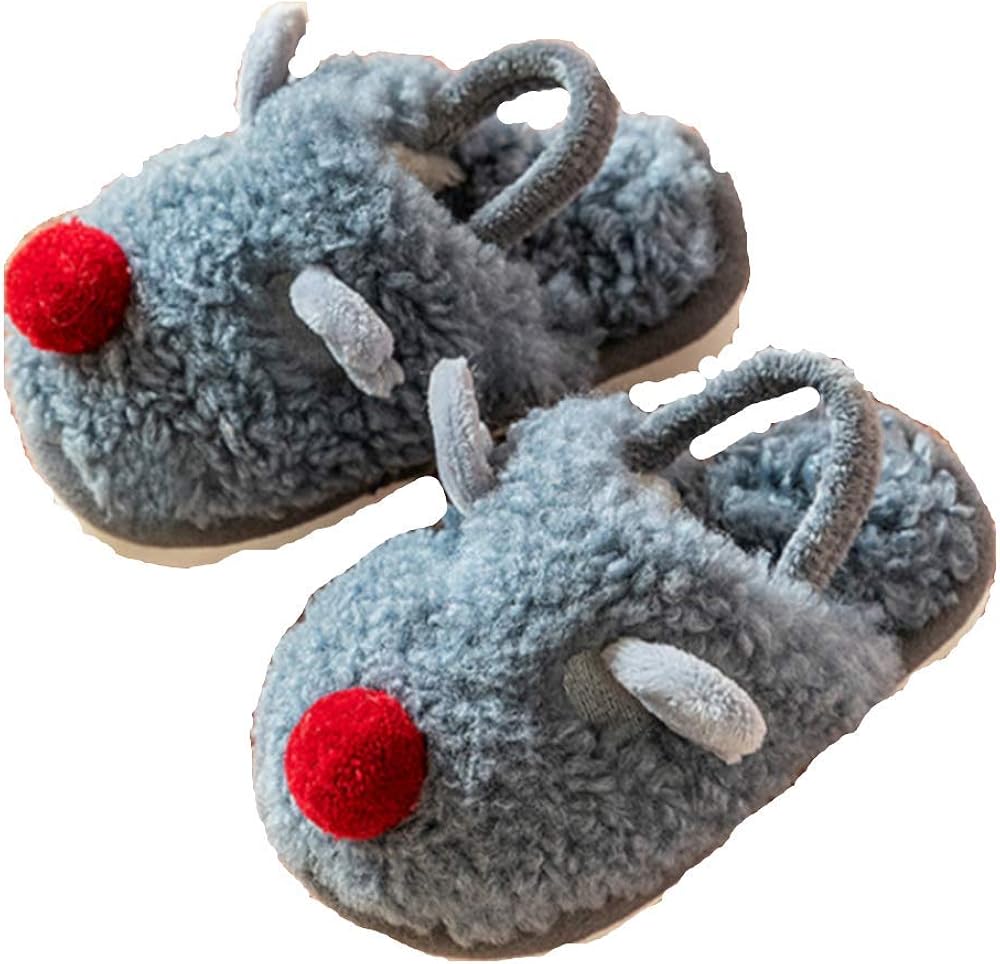 Niedliche Cartoon-Pantoffeln Für Mädchen - Warme Baumwollhausschuhe Mit Rutschfester Sohle