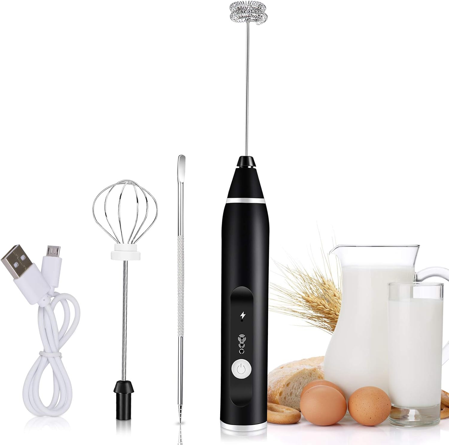 Handheld Elektrische Milchaufschäumer USB Aufladba Produktbild-Vorschau 12